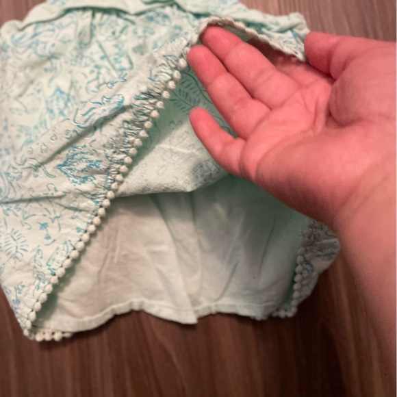 Tommy Bahama Kids Tank Top - Light Blue and Cream ocean print size 4T - Picture 4 of 6